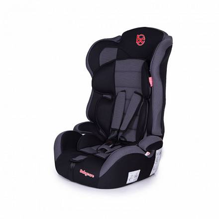 Детское автомобильное кресло Upiter Plus группа I/II/III, 9-36 кг., 1-12 лет, цвет – черно-серый 